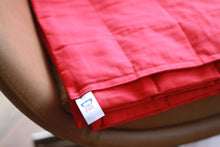 Load image into Gallery viewer, RED COTTON WEIGHTED BLANKET