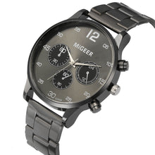 Load image into Gallery viewer, Man Crystal Stainless Steel Quartz Wrist Watch